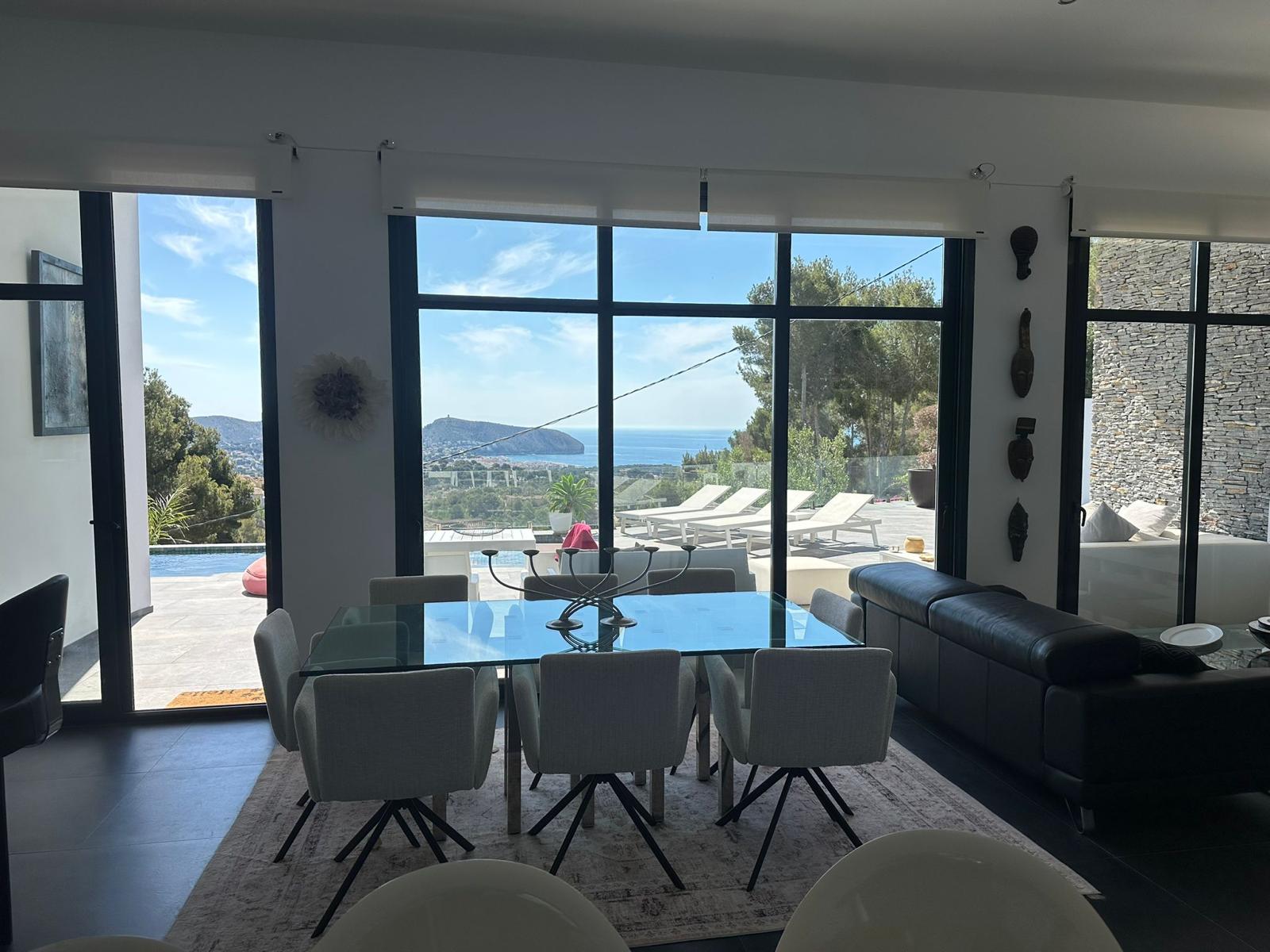 Moderne, neu gebaute Villa mit Meerblick zu verkaufen in Benimeit, Moraira
