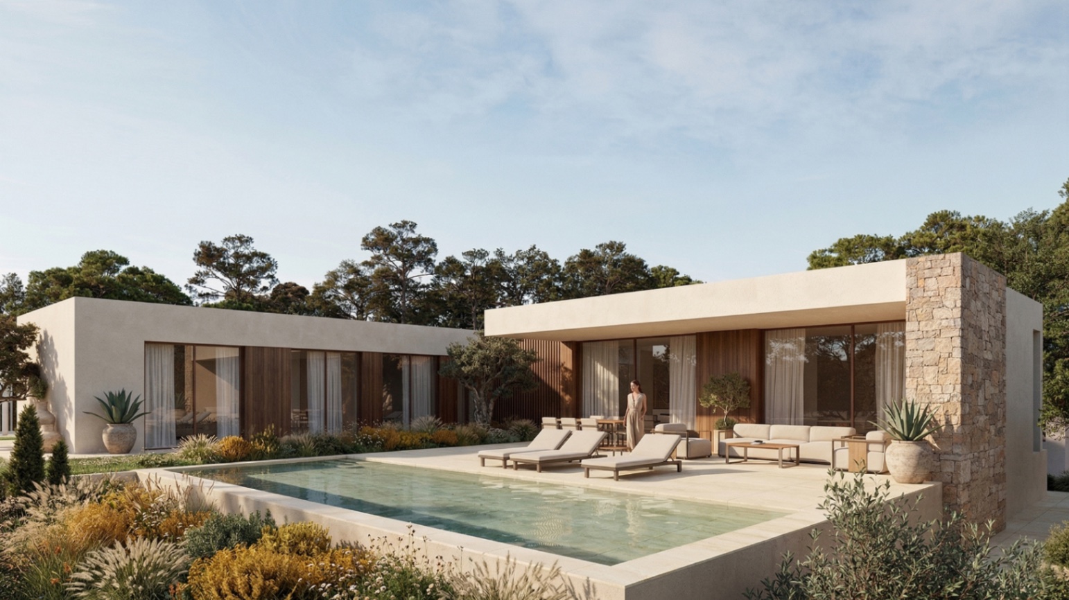 CMUVR40I - Moderna villa en una planta en venta a poca distancia de los servicios en Moravit, Moraira