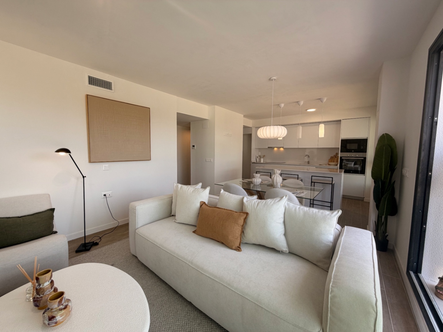 Newly built apartments under construction in Calpe