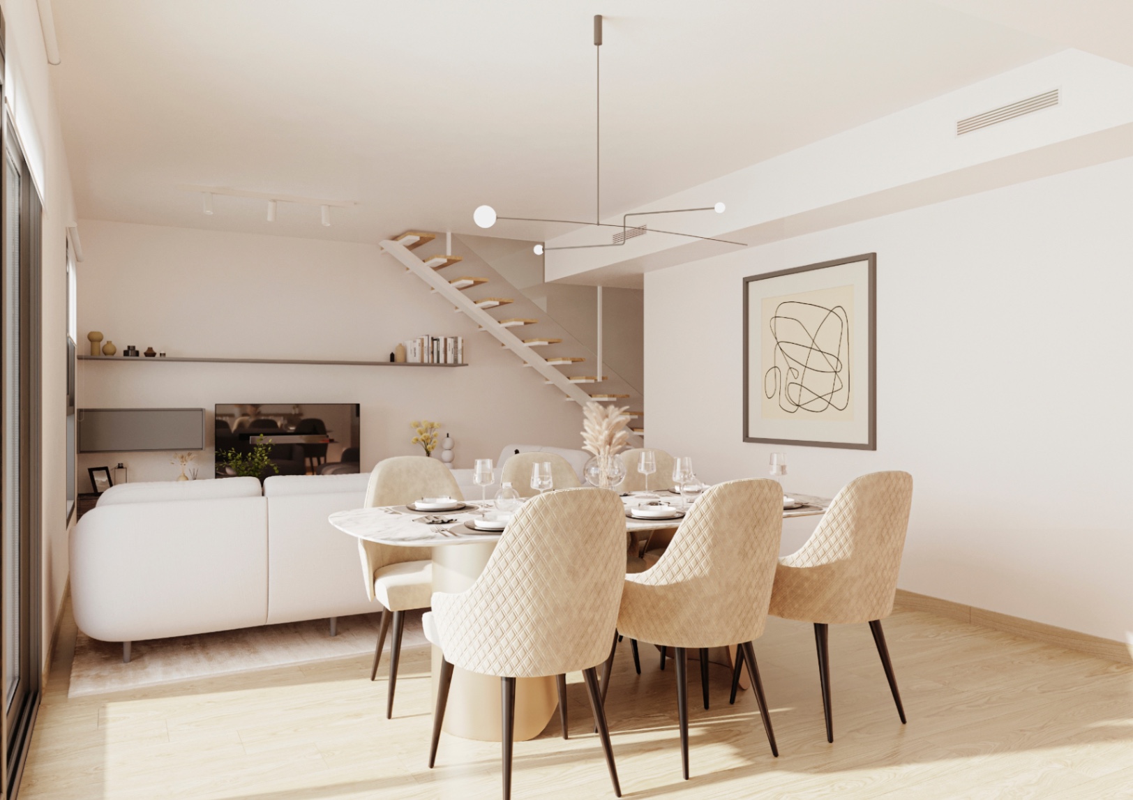 New construction apartments for sale under construction close to the beach in Calpe