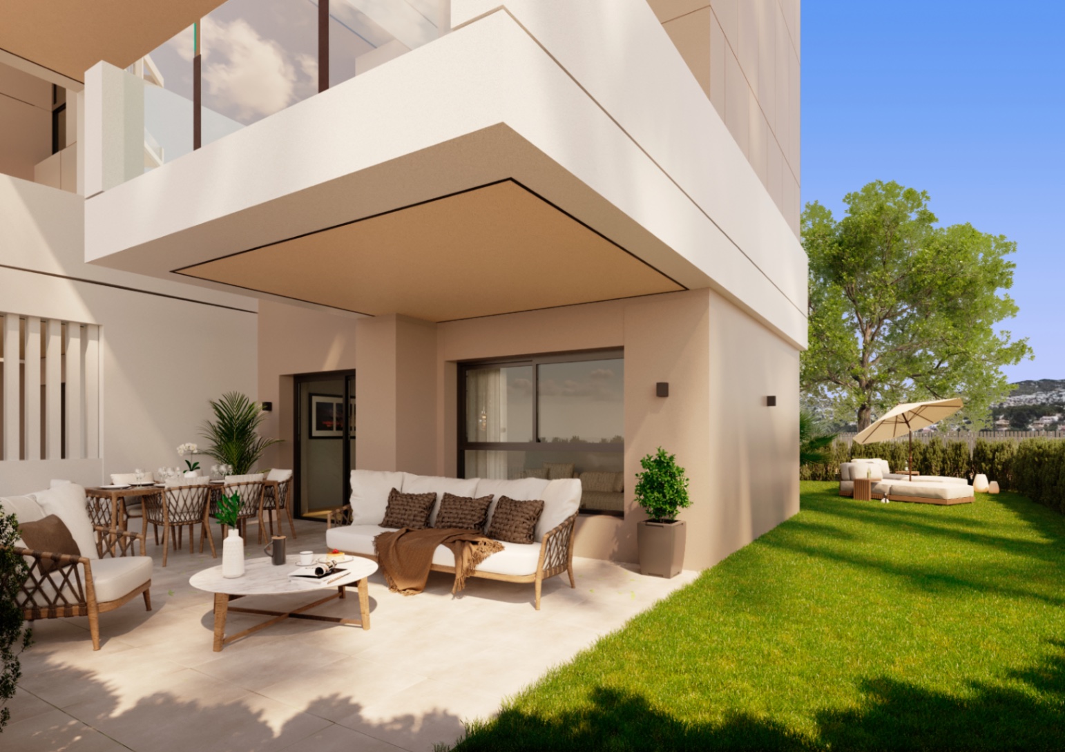 New construction apartments for sale under construction close to the beach in Calpe