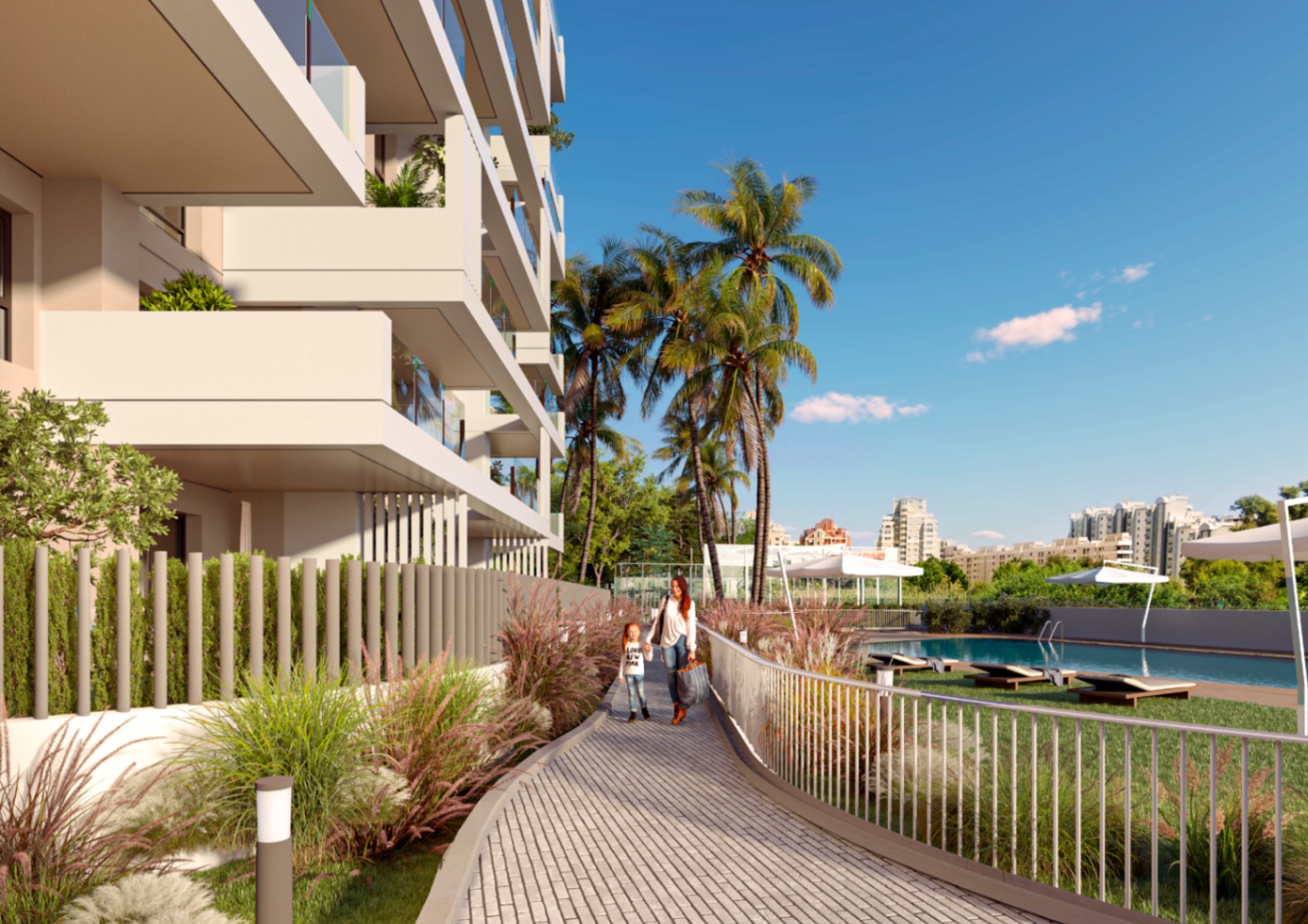 New construction apartments for sale under construction close to the beach in Calpe